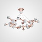 Дизайнерская подвесная люстра ATOMIC ROUND SUSPENSION White ImperiumLoft 240250-26 CHEMISTRY01