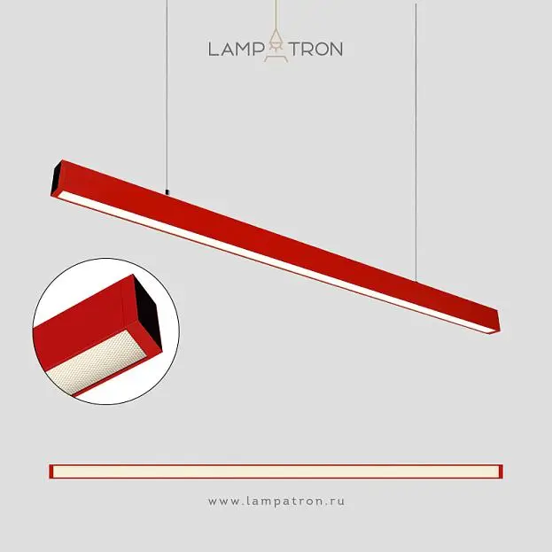 Реечный, рядный светильник VOX Тип А. Размер L. Цвет красный Lampatron 8726-24487 Реечный, рядный светильник VOX Тип А. Размер L. Цвет красный Lampatron 8726-24487