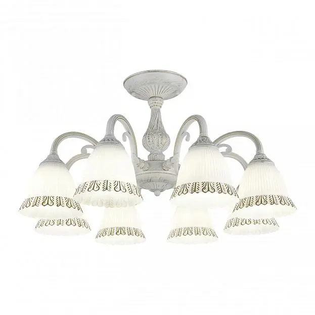 Люстра потолочная Arte Milano 347410/8 WT+G AM347410 Люстра потолочная Arte Milano 347410/8 WT+G AM347410