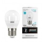 Лампа Gauss 53222 E27 12W 4100K матовая Elementary