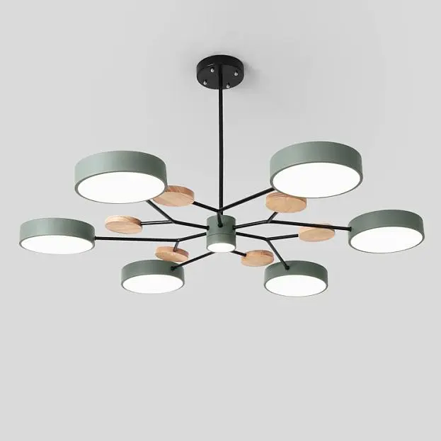 Люстра На Штанге Meade 7 Lamps Green ImperiumLoft 207864-26 Люстра На Штанге Meade 7 Lamps Green ImperiumLoft 207864-26