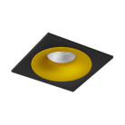Встраиваемый светодиодный светильник LeDron LOFT SQ Black-Gold 4000K