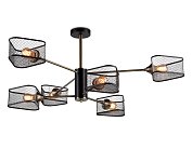 Подвесная люстра бронза/черный E27/6 max 40W D950*375 Ambrella light TR80172/6 SB/BK