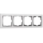 Рамка на 4 поста Werkel W0041901 (белый/хром) a051643 Snabb