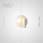 Бра SNOTRA WALL Модель A. Тип А. Белый свет Lampatron snotra-wall-a-type-a-cold 6804-18679