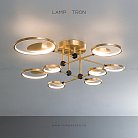 Потолочная люстра RISOR C 8 плафонов. Lampatron 3299-8162