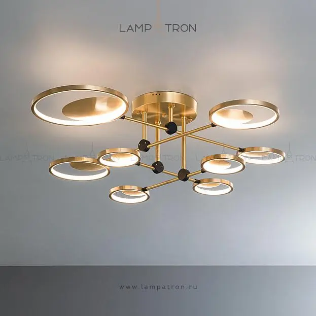 Потолочная люстра RISOR C 8 плафонов. Lampatron 3299-8162 Потолочная люстра RISOR C 8 плафонов. Lampatron 3299-8162