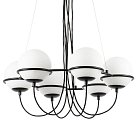 Подвесная люстра Melissa Chandelier Black 6 ImperiumLoft 156386-22 40.3008-3