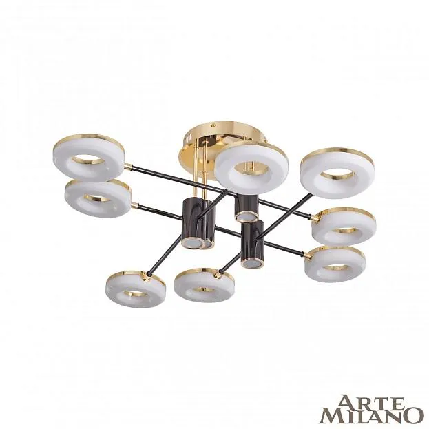 Потолочная люстра Arte Milano 271399/8 BK/GD Ferrara-71399 Потолочная люстра Arte Milano 271399/8 BK/GD Ferrara-71399