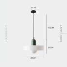 Подвесной светильник COLLAR Белый + Зеленый Lampatron 8192-22436