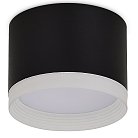 Светильник накладной, под лампу GX53, D82xH70мм, IP20, черный Donel DN15012R1B DN15