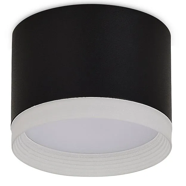 Светильник накладной, под лампу GX53, D82xH70мм, IP20, черный Donel DN15012R1B DN15