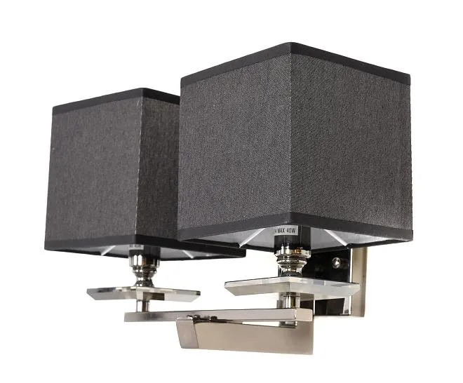 Бра Lumina Deco LDW 1248-2 BK Flianelo