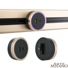 Трековая розетка, 2.1A 18W 250V Arte Milano 380066TS LED/USB-Type-C Gold Am