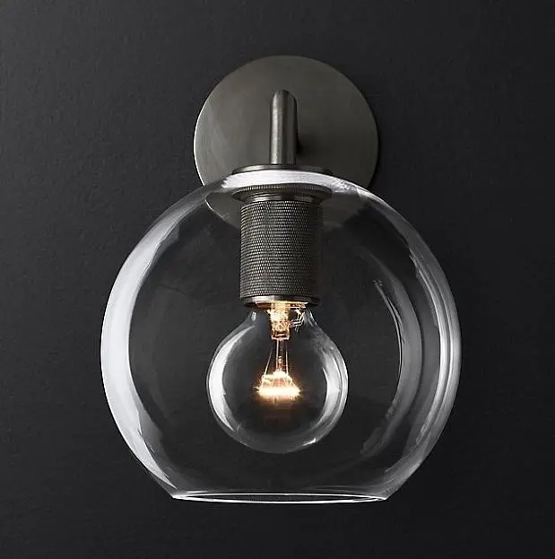 Бра Rh Utilitaire Globe Shade Single Sconce Black 123275-22 ImperiumLoft Бра Rh Utilitaire Globe Shade Single Sconce Black 123275-22 ImperiumLoft