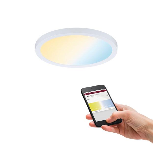 Панель встраиваемая Paulmann 93043 Areo VariFit Zigbee D175мм 13Вт 1200Лм 3000-6500K IP44 LED Белый