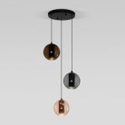 Подвесной светильник Eurosvet 50258/3 LED дымчатый/ бежевый/ шоколад a064554 Cobble