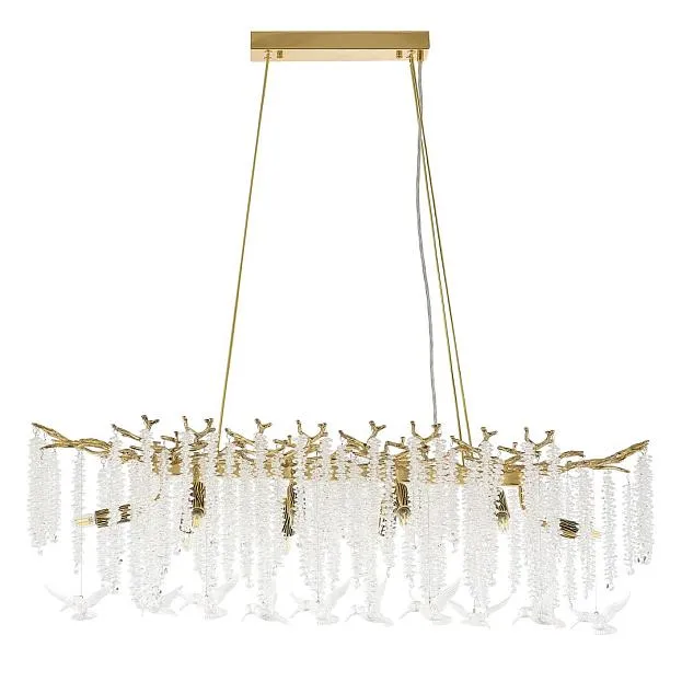 Люстра Arte Milano 230210.1000.10.E14.A2 GW BRD-Clear Веточка