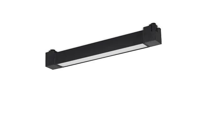 Светильник трековый, 20Вт, L345хH57мм, 1400Лм, 3000K, 120°, IP20, Ra>80, черный Donel DN01007R20W1B 1Track DN01