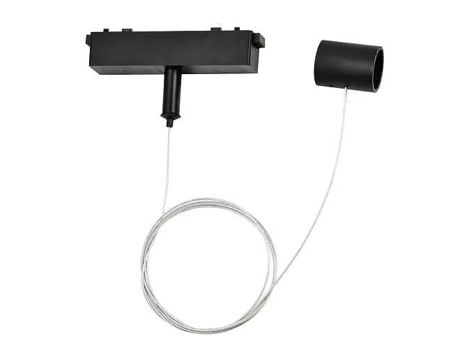 Подвес для трековых светодиодных гибких светильников 1.5m Ambrella light GL4310 BK Подвес для трековых светодиодных гибких светильников 1.5m Ambrella light GL4310 BK