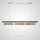 Реечный, рядный светильник SVEA 3 плафона. Подвес. Lampatron 1218-3611