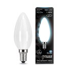 Лампа Gauss 103201205 филаментная E14 5W 4100К свеча матовая Filament Candle