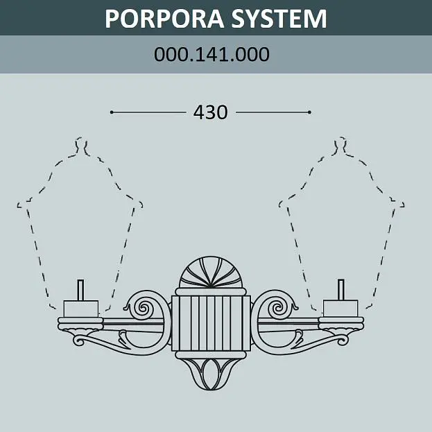 Консоль для паркового фонаря FUMAGALLI PORPORA SYS 000.141.000.A0 Консоль для паркового фонаря FUMAGALLI PORPORA SYS 000.141.000.A0