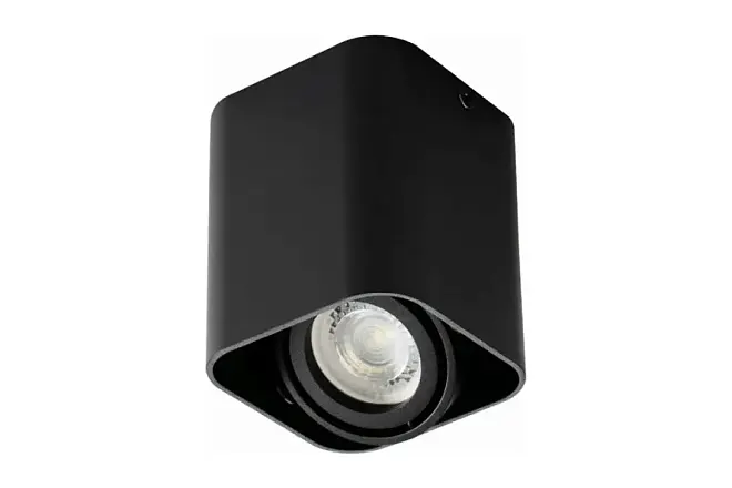 Накладной светильник черный DTO50-B GU10 KANLUX 26113 TOLEO