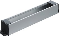 Настольный розеточный блок Squaredesign 12 мод. (6 мод. 45х45), алюминий, черные пластиковые заглушки с крепежом Donel DDSB12ANPF DDSB