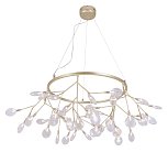 Светильник подвесной Crystal Lux EVITA SP45 D GOLD/TRANSPARENT 1692/245D