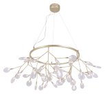 Светильник подвесной Crystal Lux EVITA SP45 D GOLD/TRANSPARENT 1692/245D