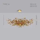 Люстра ELLING Тип A. 6 ламп. Цвет янтарь Lampatron 7220-19811