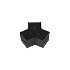 Коннектор тройной с питанием ART-INBELT-CON-T-POWER (BK, 48V) Arlight 049827