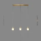 Готовая комбинация светильников SOLDIS TRIO Цвет Латунь Lampatron 5202-13284