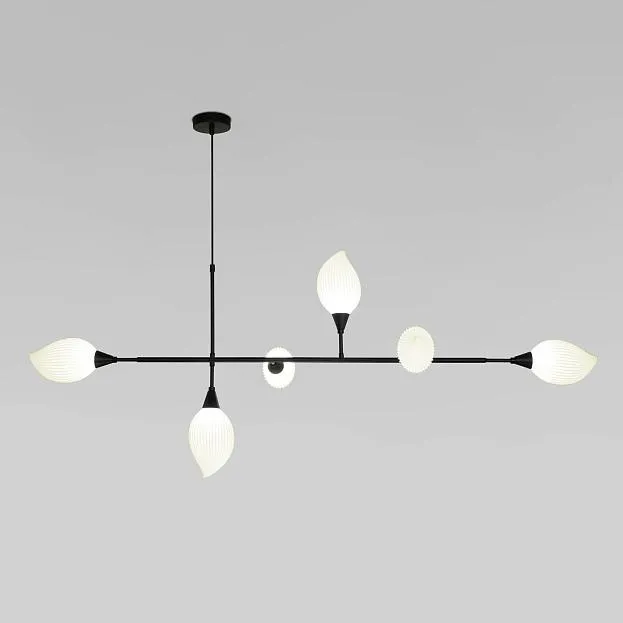 Подвесной светильник с акриловыми плафонами Eurosvet 30188/6 черный a065720 Sinki