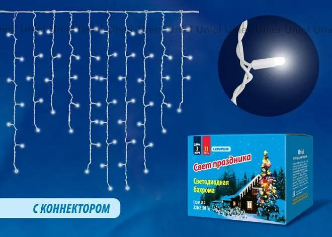 Гирлянда Uniel ULD-B3010-200/SWK BLUE IP67 Гирлянда Uniel ULD-B3010-200/SWK BLUE IP67