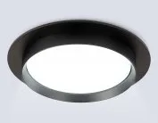 Встраиваемый светильник Ambrella light TU5015 BK черный IP20 GX70 D150*45