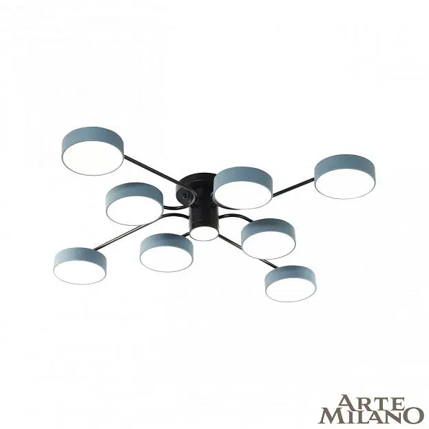 Светильник светодиодный 253039/8+1 Bk/Gr Arte Milano Светильник светодиодный 253039/8+1 Bk/Gr Arte Milano