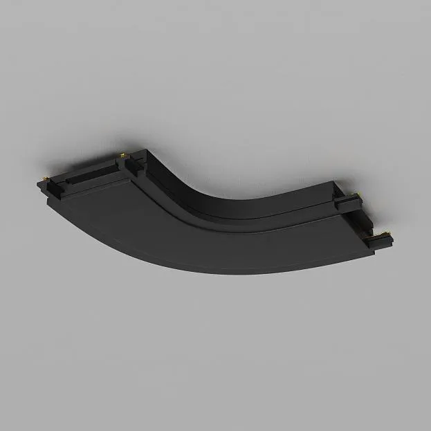 Конектор питания полукруглый черный Maytoni Technical TRA084CR-11B Radity