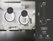 Настенный светильник Ambrella light FL5252 BK COMFORT