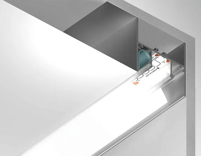 Алюминиевый профиль для натяжного потолка 2м Ambrella light GP4050AL Alum Profile