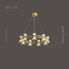 Кольцевые люстры и светильники BLASIUS Цвет Латунь. 9 ламп Lampatron blasius-9-brass 6941-20952