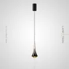 Подвесной светильник CAI C Плафон жемчужно-черный. Стандартный. Теплый свет Lampatron cai-c-black-warm 7006-19273