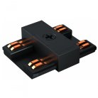 Коннектор питания прямой для ультратонкого магнитного шинопровода iLEDEX TECHNICAL POWER CONNECT 4825-BK VISION48/25