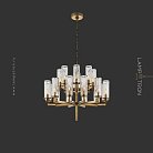 Люстра FEAT LUX 18 ламп. Латунь Lampatron 7448-20994