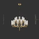 Люстра FEAT LUX 18 ламп. Латунь Lampatron 7448-20994