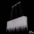 Люстра светодиодная хрустальная APL LED SH512.0.100.G.Ni.4000 Sicilia