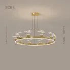 Кольцевые люстры и светильники DOVRA Размер L. Цвет Латунь Lampatron 7108-19500