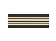Декоративная плата для магнитного шинопровода Donolux Short Plate DLMX Black Sp Magic track
