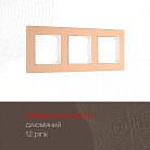 Рамка из алюминия на 3 поста Arte Milano 503.12-3.pink am